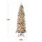 Best Choice Products Pre-Lit Artificial Snow Flocked Pencil Christmas Tree Holiday Decoration